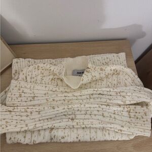 Jason Wu Ivory and Gold Speckled Sweater